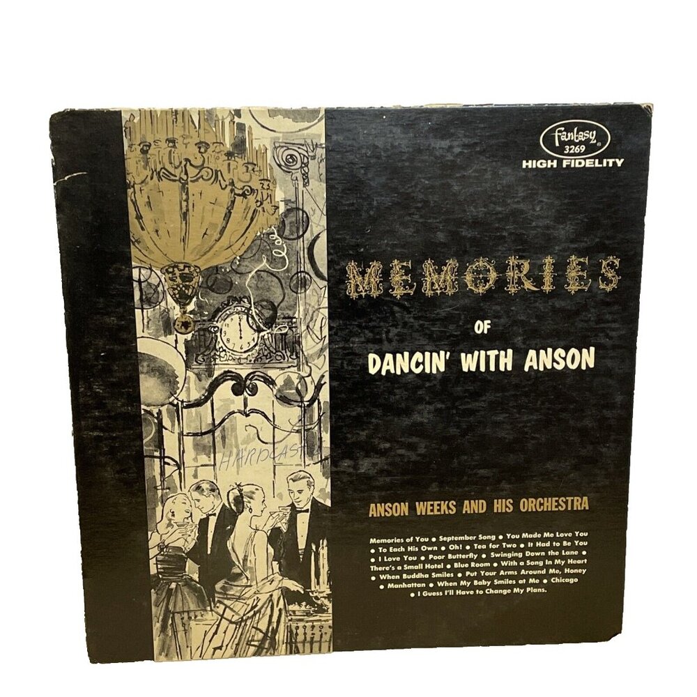 Memories Of Dancin' With Anson (RED Vinyl, 1958) Fantasy 3269 VG LP Record Album